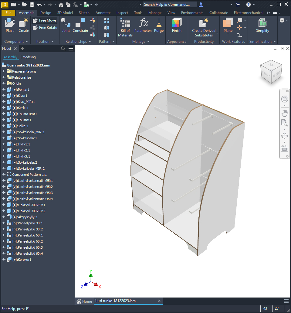 Myyntitelineen suunnittelu